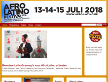 Tablet Screenshot of afro-latino.be